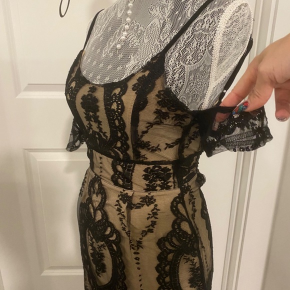 Vintage BLACK Chic For Love & Lemons Vienna women’s Lace Dress XS - Picture 5 of 10